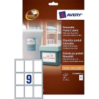 Avery L7108REV-20 removable rectangular product labels 62mm x 89mm (180 labels) L7108REV-20 212616