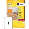 Avery L7567-25 transparent labels, 210mm x 297mm (25 labels)