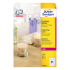 Avery L7780-25 crystal clear labels, 40mm (600 labels)