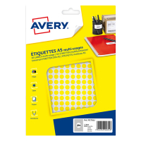 Avery PET08J yellow marking dots, Ø 8mm (2,940 labels) AV-PET08J 212705