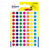 Avery PSA08MX coloured marking dots, 8mm (420 labels) AV-PSA08MX 212711