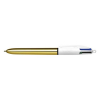 BIC 4-Colour Shine gold ballpoint pen