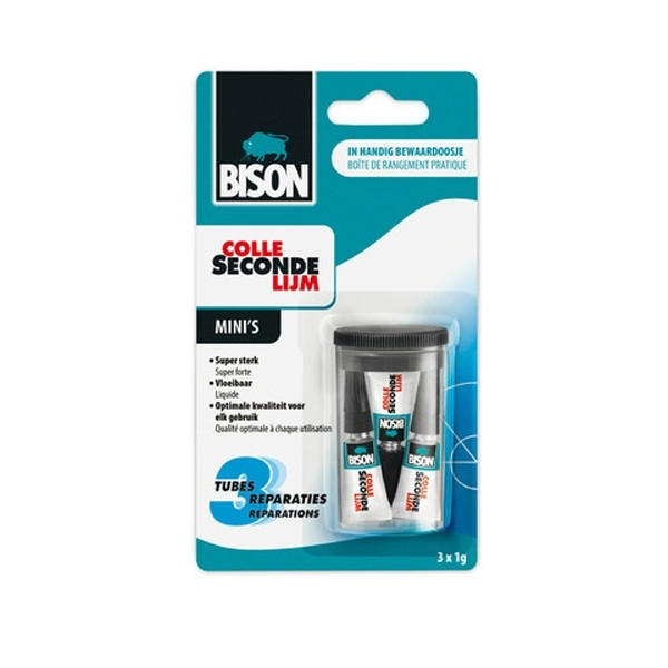 Bison super glue, 1g (3-pack) 6309066 223510 - 1