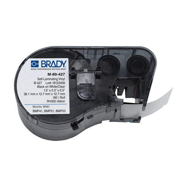 Brady M-89-427 laminated vinyl labels, 38.1mm x 12.7mm x 12.7mm (Original Brady) M-89-427 146006 - 1