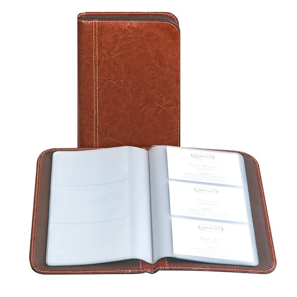 Brepols Palermo brown business card folder (144 cards) 3.852.3306.03.0.0 400393 - 1