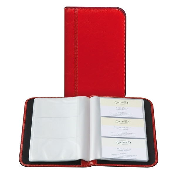 Brepols Palermo red business card folder (144 cards) 3.852.3306.07.0.0 400394 - 1