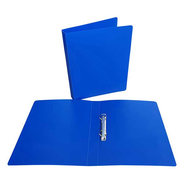 Bronyl blue ring binder with 2 D-rings, 35mm 347222 402797 - 1