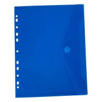 Bronyl transparent blue A4 document envelope with perforated edge 99302 402837