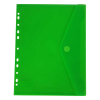 Bronyl transparent green A4 document envelope with perforated edge 99304 402839 - 1