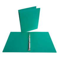 Bronyl transparent green ring binder with 4 O-rings, 25mm 344184 402776