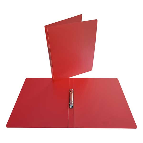 Bronyl transparent red ring binder with 2 O-rings, 25mm 344163 402771 - 1