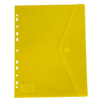 Bronyl transparent yellow A4 document envelope with perforated edge 99305 402840