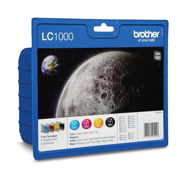 Brother LC-1000VALBP BK/C/M/Y ink cartridge 4-pack (original Brother) LC-1000VALBP 029080 - 1