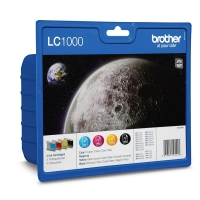 Brother LC-1000VALBP BK/C/M/Y ink cartridge 4-pack (original Brother) LC-1000VALBP 029080