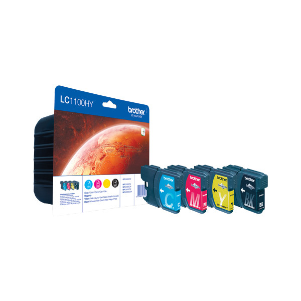 Brother LC-1100HYVALBP  BK/C/M/Y ink cartridge 4-pack (original Brother) LC1100HYVALBP 029087 - 1