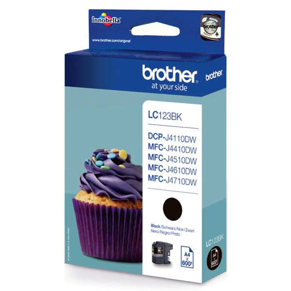 Brother LC-123BK black ink cartridge (original Brother) LC-123BK 029090 - 1