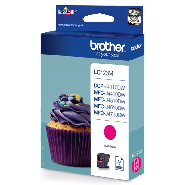 Brother LC-123M magenta ink cartridge (original Brother) LC-123M 029094 - 1