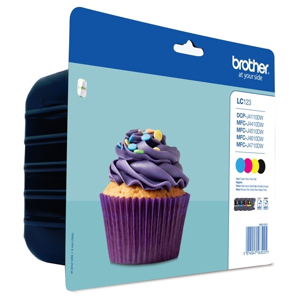 Brother LC-123VALBP BK/C/M/Y ink cartridge 4-pack (original Brother) LC-123VALBP 029110 - 1