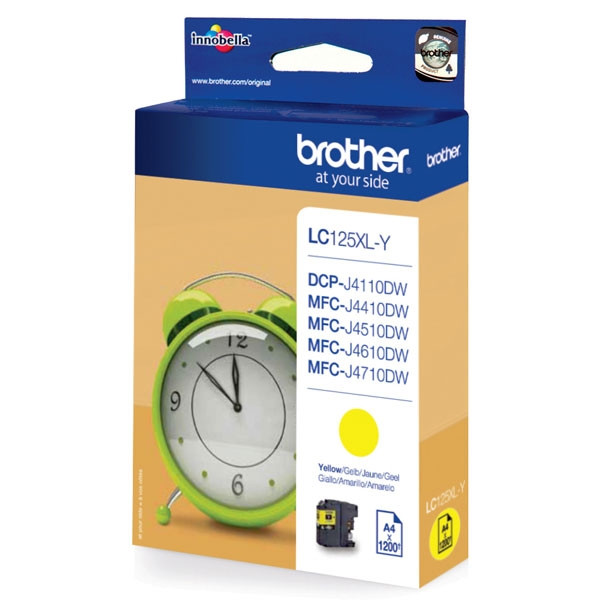 Brother LC-125XLY high capacity yellow ink cartridge (original Brother) LC-125XLY 029104 - 1