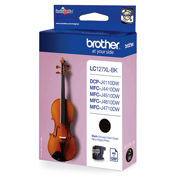 Brother LC-127XLBK high capacity black ink cartridge (original Brother) LC-127XLBK 029098 - 1