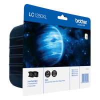 Brother LC-1280XLBK black ink cartridge 2-pack (original Brother) LC-1280XLBKBP2 350022