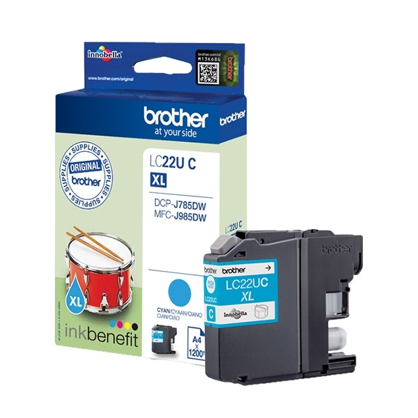 Brother LC-22UC XL cyan ink cartridge (original Brother) LC-22UC 350030 - 1