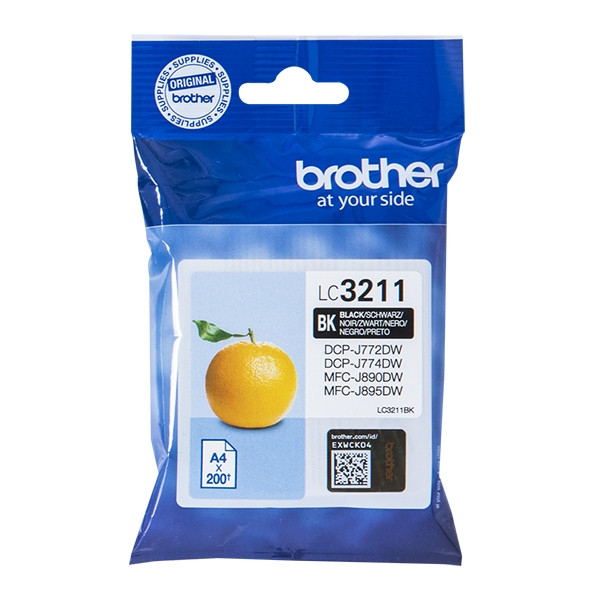 Brother LC-3211BK black ink cartridge (original Brother) LC3211BK 028478 - 1