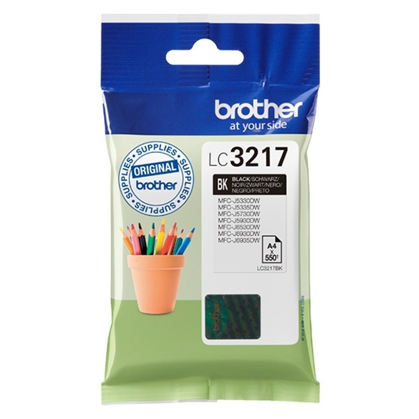 Brother LC-3217BK black ink cartridge (original Brother) LC3217BK 028900 - 1