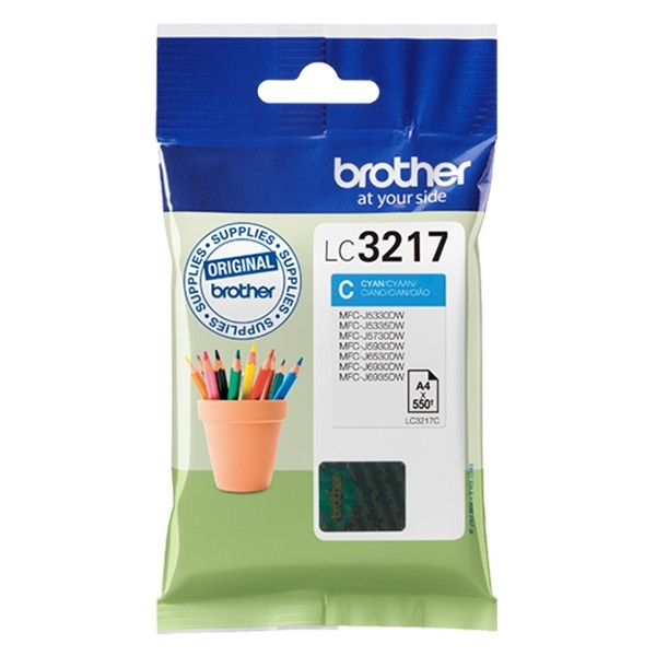 Brother LC-3217C cyan ink cartridge (original Brother) LC3217C 028902 - 1