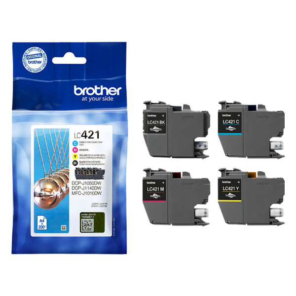 Brother LC-421VAL BK/C/M/Y ink cartridge 4-pack (original Brother) LC-421VAL 051292 - 1