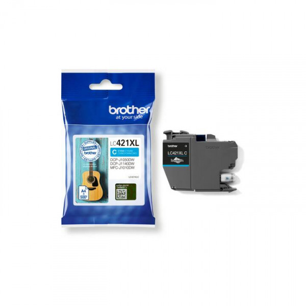 Brother LC-421XLC high capacity cyan ink cartridge (original Brother) LC-421XLC 051296 - 1