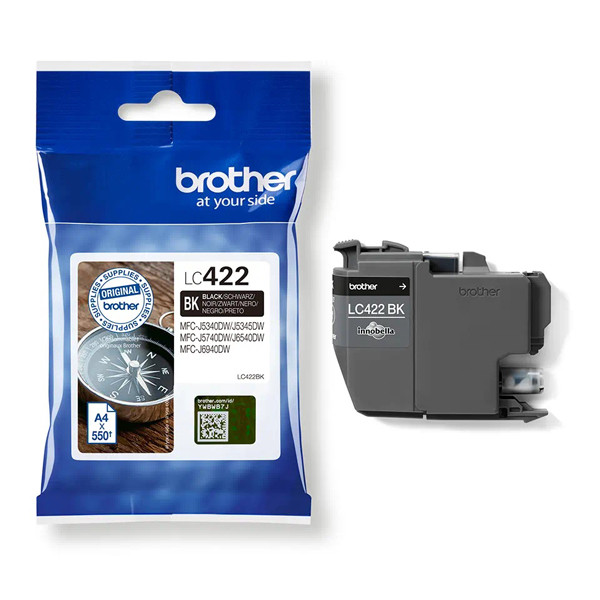 Brother LC-422BK black ink cartridge (original Brother) LC-422BK 051304 - 1