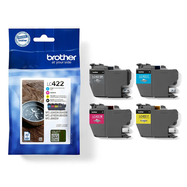 Brother LC-422VAL BK/C/M/Y ink cartridge 4-pack (original Brother) LC-422VAL 051320 - 1