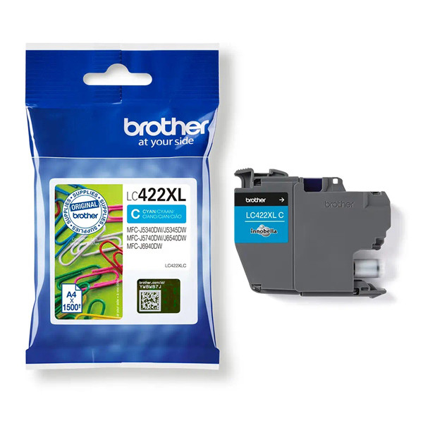 Brother LC-422XLC high capacity cyan ink cartridge (original Brother) LC-422XLC 051314 - 1