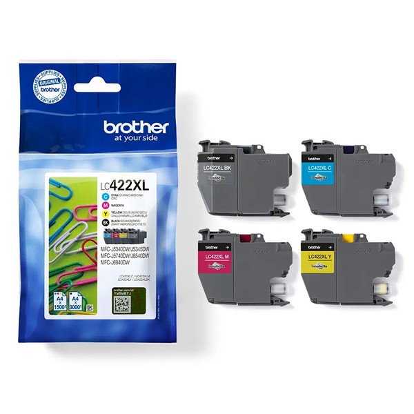 Brother LC-422XLVAL BK/C/M/Y ink cartridge 4-pack (original Brother) LC-422XLVAL 051322 - 1