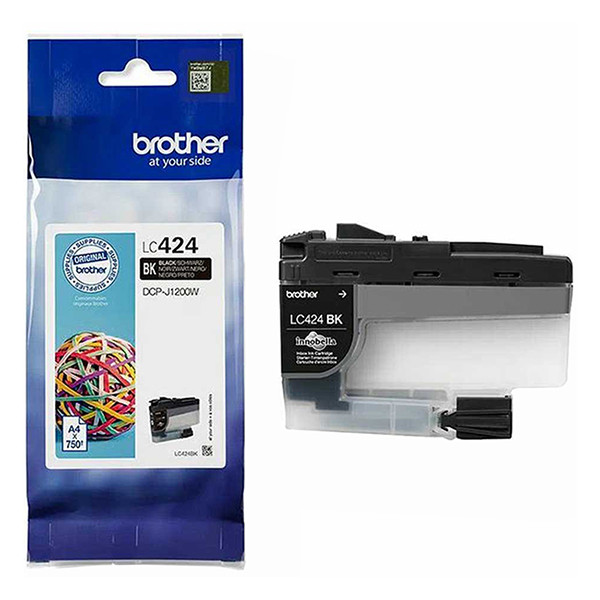 Brother LC-424BK black ink cartridge (original Brother) LC424BK 051266 - 1