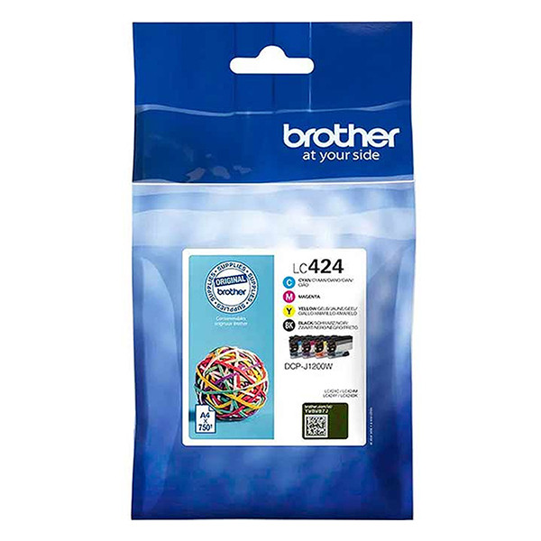 Brother LC-424VAL BK/C/M/Y ink cartridge 4-pack (original Brother) LC-424VAL 051282 - 1