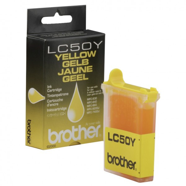 Brother LC-50Y yellow ink cartridge (original Brother) LC50Y 028769 - 1