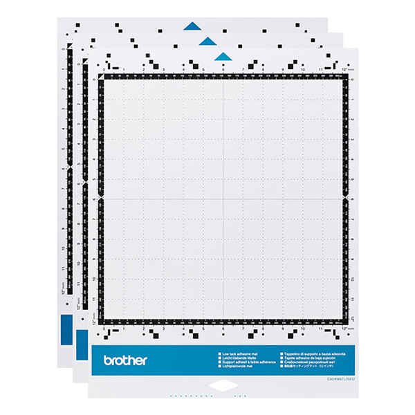 Brother ScanNCut light-adhesive cutting mat, 305mm x 305mm (3-pack) CADXMAT3LOW12 406525 - 1