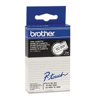 Brother TC-201 black on white tape, 12mm (original Brother) TC-201 080502