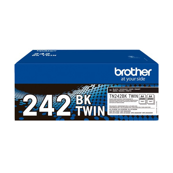 Brother TN-242BK black toner 2-pack (original Brother) TN242BKTWIN 833416 - 1