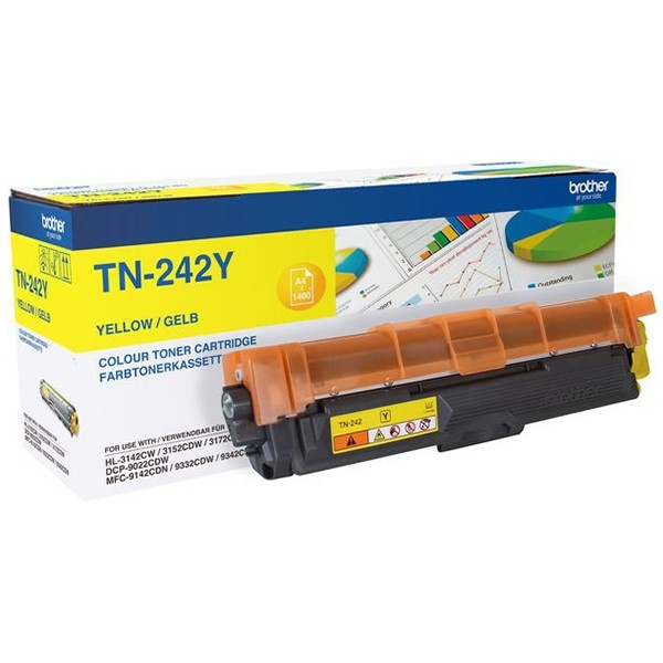 Brother TN-242Y yellow toner (original Brother) TN242Y 051066 - 1