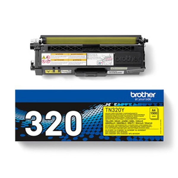 Brother TN-320Y yellow toner (original Brother) TN320Y 029192 - 1