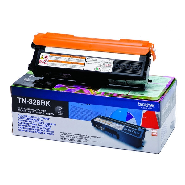 Brother TN-328BK extra high capacity black toner (original Brother) TN328BK 029202 - 1