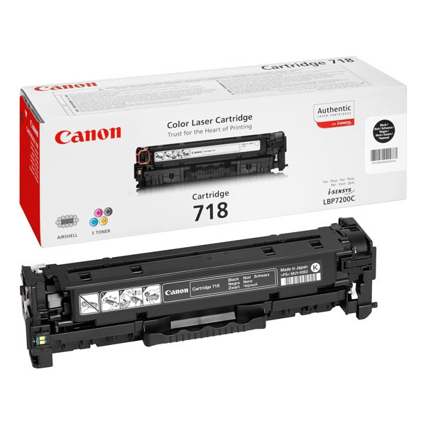 Canon 718 BK black toner (original Canon) 2662B002AA 070878 - 1