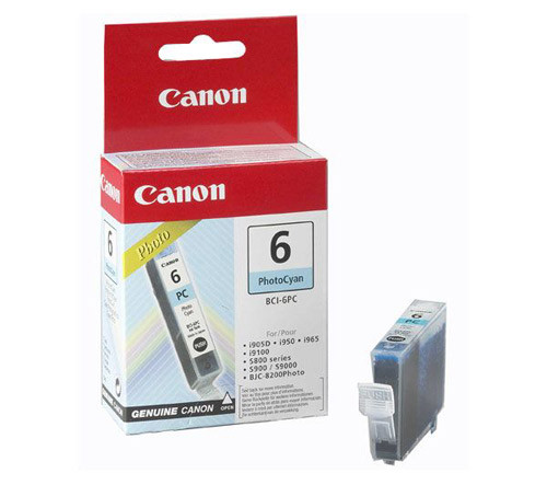 Canon BCI-6PC photo cyan ink cartridge (original Canon) 4709A002 011480 - 1