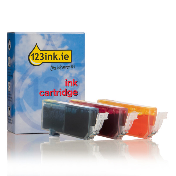 Canon CLI-521 C/M/Y ink cartridge 3-pack (123ink version) 2934B010C 018363 - 1