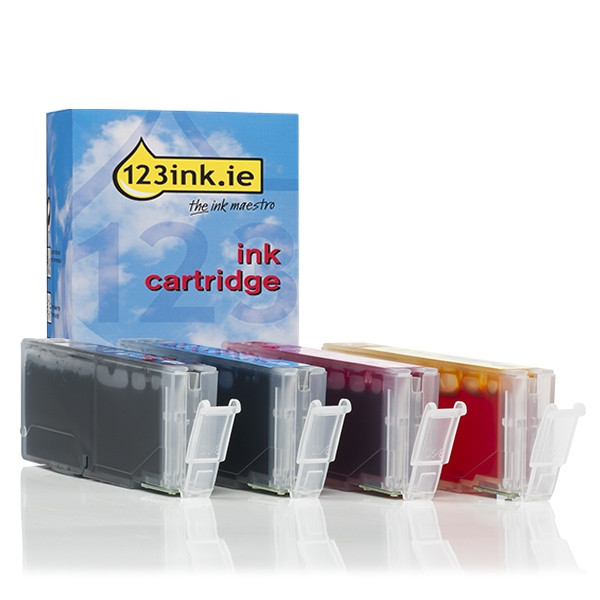 Canon CLI-551 BK/C/M/Y ink cartridge 4-pack (123ink version) 6509B009C 018845 - 1