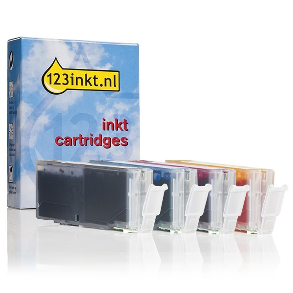 Canon CLI-581 BK/C/M/Y ink cartridge 4-pack (123ink version) 2103C006 010081 - 1