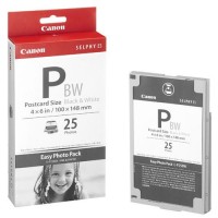 Canon Easy Photo Pack E-P25BW postcard-size black/white (original Canon) 1251B001AA 018160